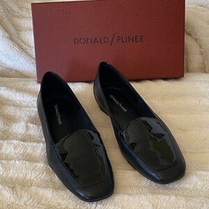 Donald J. Pliner Glossy Black Women's Loafers